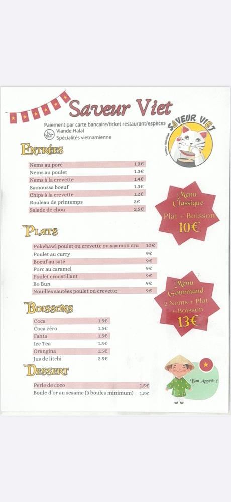 Saveur Viet - Menu Image 1